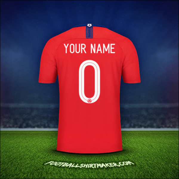 Shirt Chile 2018/19 -  your name - 0