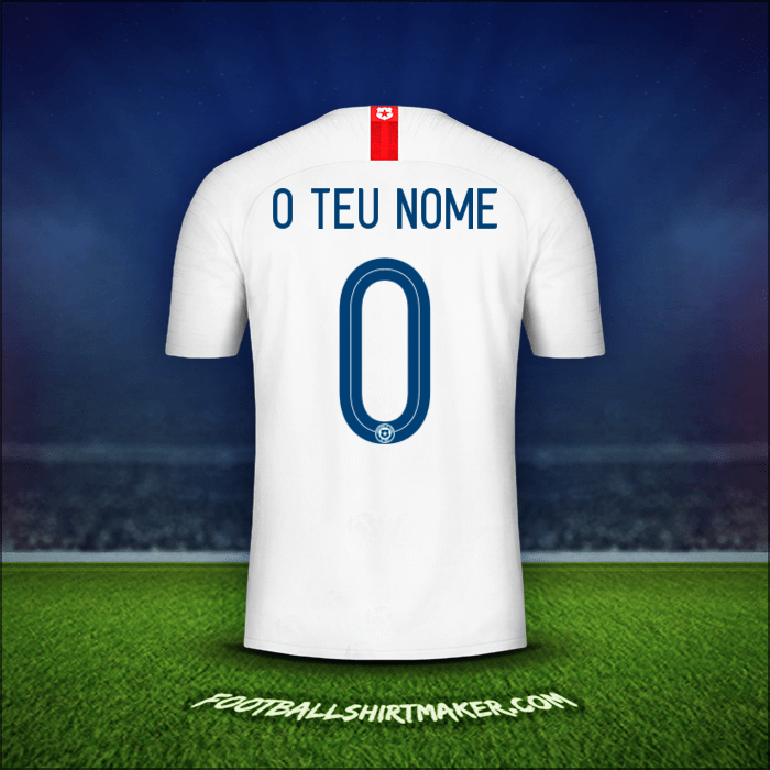Camisola Chile 2018/19 Alternativa -  o teu nome - 0