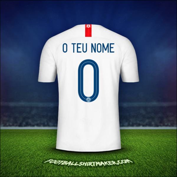 Camisola Chile 2018/19 Alternativa -  o teu nome - 0