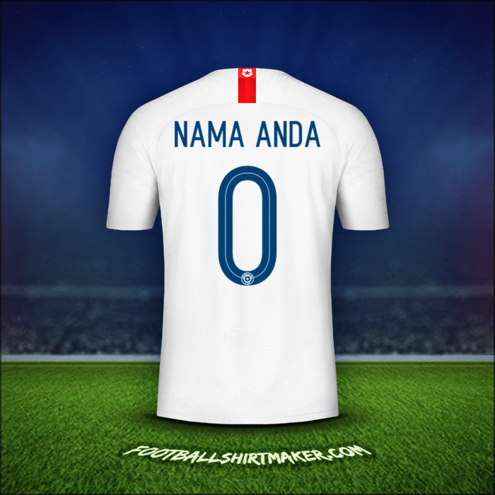 Jersey Cile 2018/19 Alternatif -  nama anda - 0