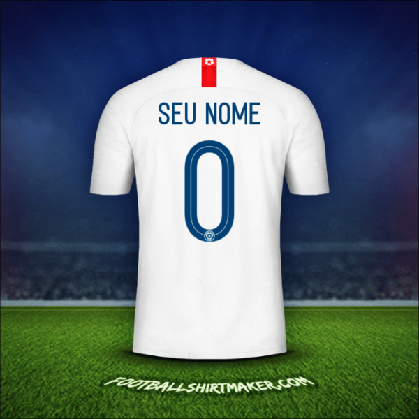 Camisa Chile 2018/19 Alternativa -  seu nome - 0