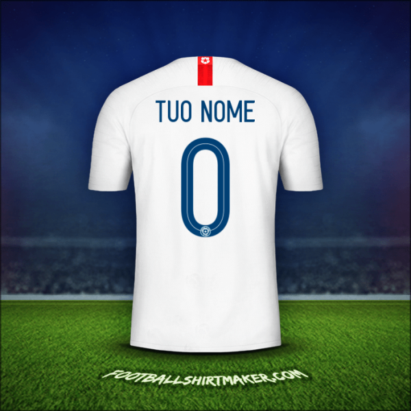 Maglia Cile 2018/19 Seconda -  tuo nome - 0