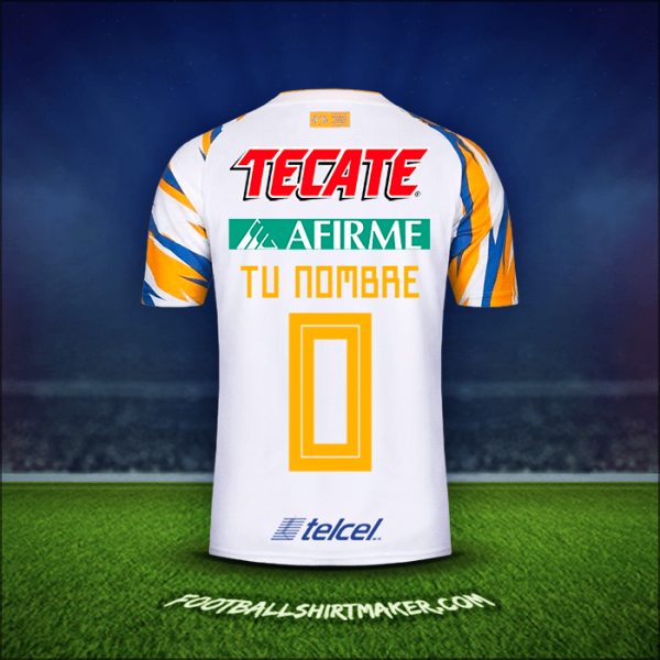 Camiseta Tigres UANL 2019 Tercera -  tu nombre - 0