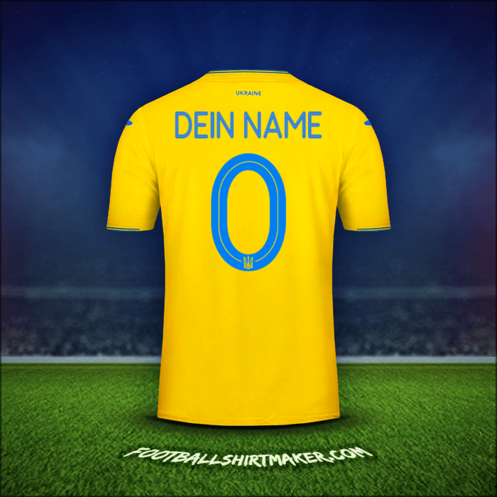 Trikot Ukraine 2018/19 -  dein name - 0