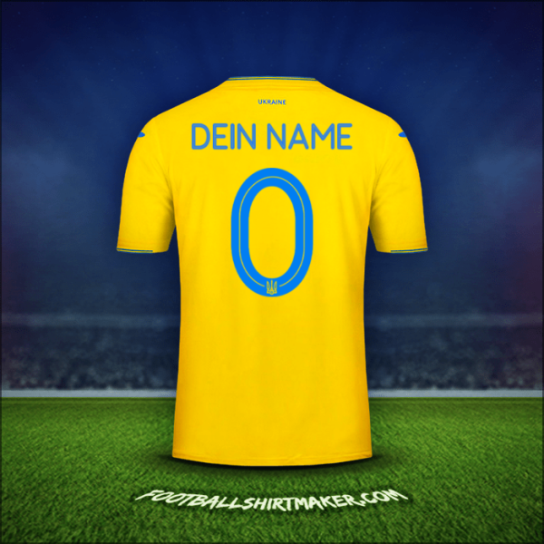Trikot Ukraine 2018/19 -  dein name - 0