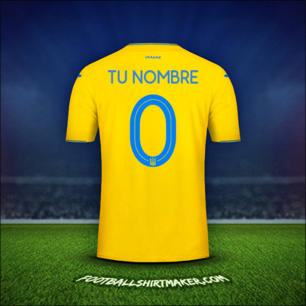 Jersey Ucrania 2018/19 -  tu nombre - 0