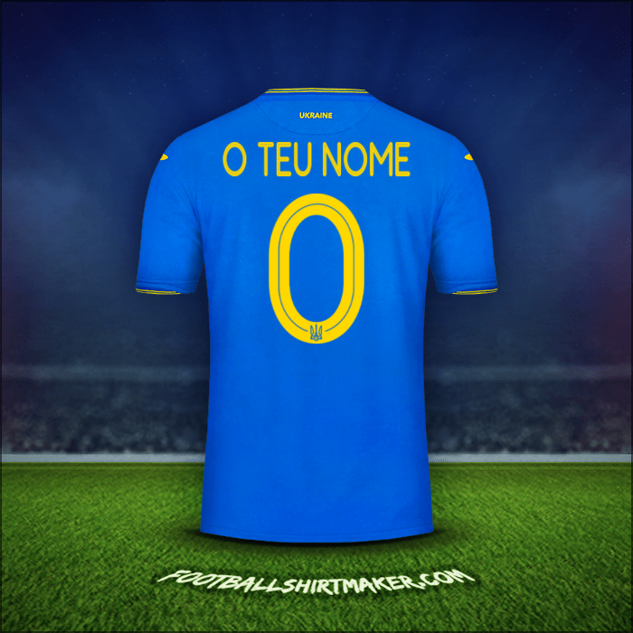 Camisola Ucrânia 2018/19 Alternativa -  o teu nome - 0