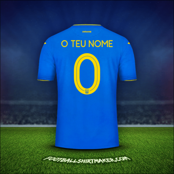 Camisola Ucrânia 2018/19 Alternativa -  o teu nome - 0