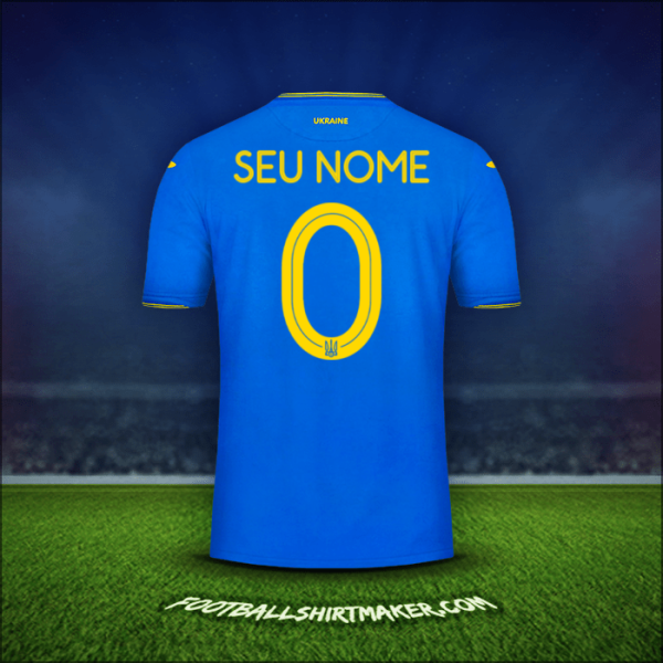 Camisa Ucrânia 2018/19 Alternativa -  seu nome - 0