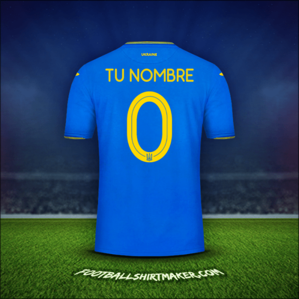 Jersey Ucrania 2018/19 Visita -  tu nombre - 0