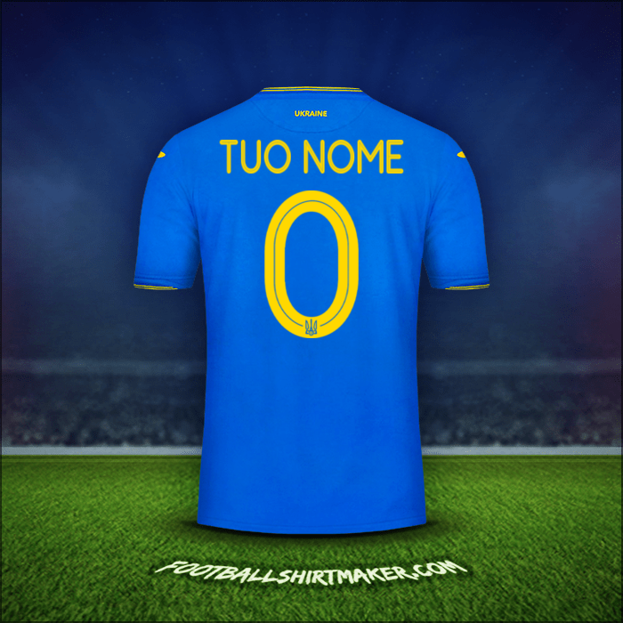 Maglia Ucraina 2018/19 Seconda -  tuo nome - 0