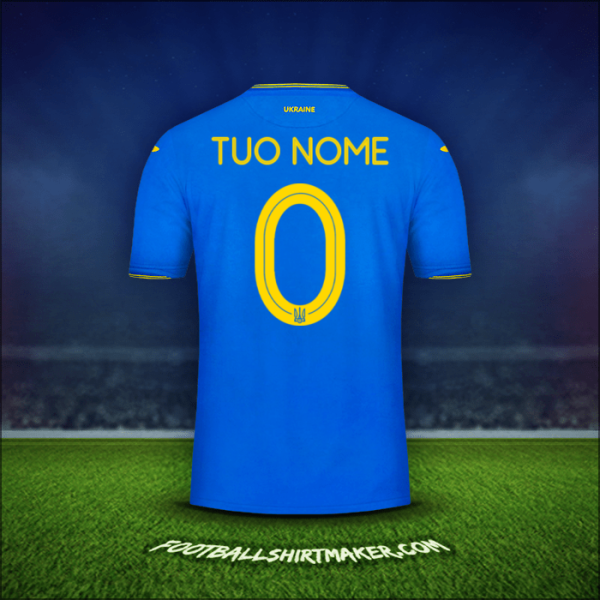 Maglia Ucraina 2018/19 Seconda -  tuo nome - 0
