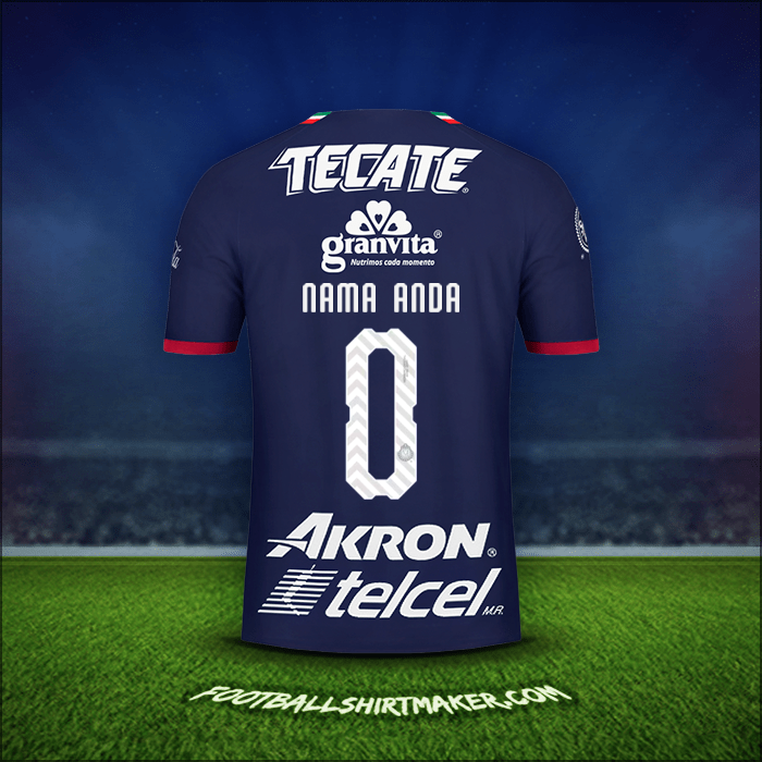 Jersey Guadalajara 2018/19 Ketiga -  nama anda - 0