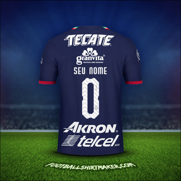 Camisa Guadalajara 2018/19 Terceira -  seu nome - 0