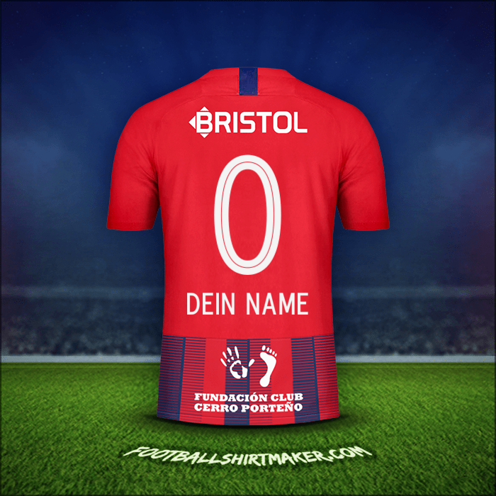 Trikot Club Cerro Porteño 2019 -  dein name - 0