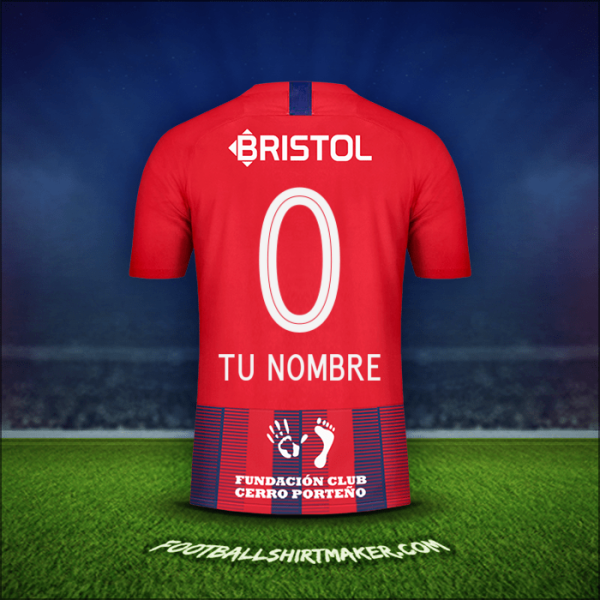 Camiseta Club Cerro Porteño 2019 -  tu nombre - 0