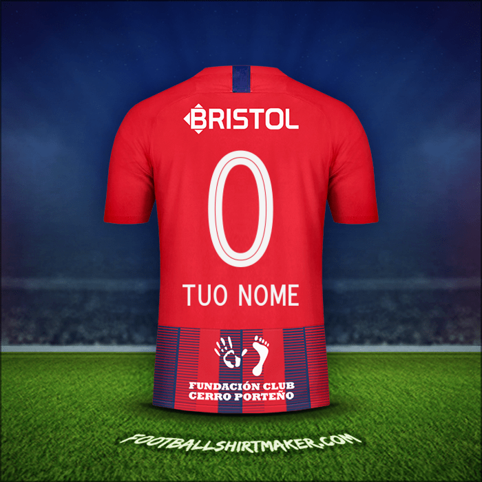 Maglia Club Cerro Porteño 2019 -  tuo nome - 0