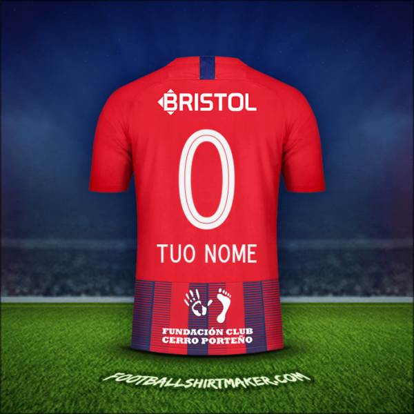 Maglia Club Cerro Porteño 2019 -  tuo nome - 0
