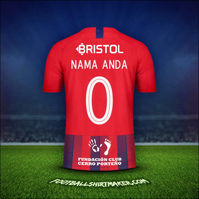 Jersey Club Cerro Porteño Libertadores 2019 -  nama anda - 0