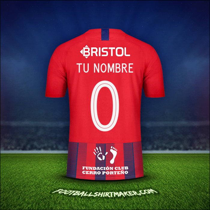 Jersey Club Cerro Porteño Libertadores 2019 -  tu nombre - 0