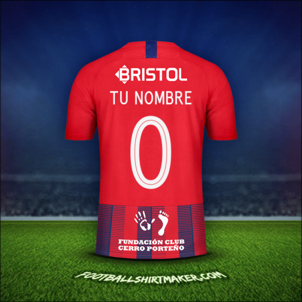 Jersey Club Cerro Porteño Libertadores 2019 -  tu nombre - 0
