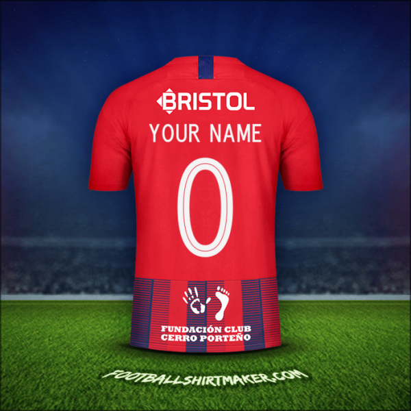 Jersey Club Cerro Porteño Libertadores 2019 -  your name - 0