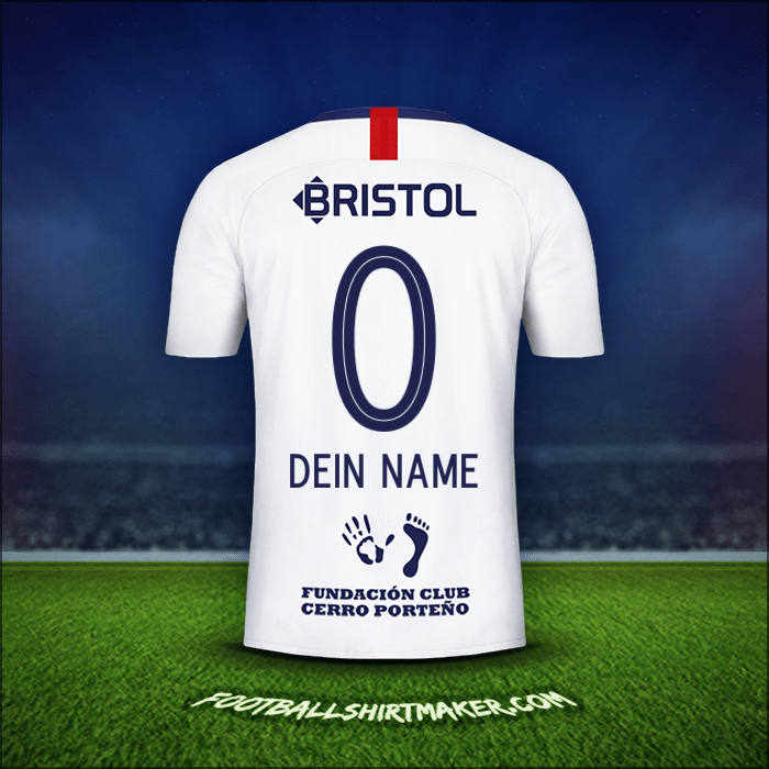 Trikot Club Cerro Porteño 2019 Auswärts -  dein name - 0