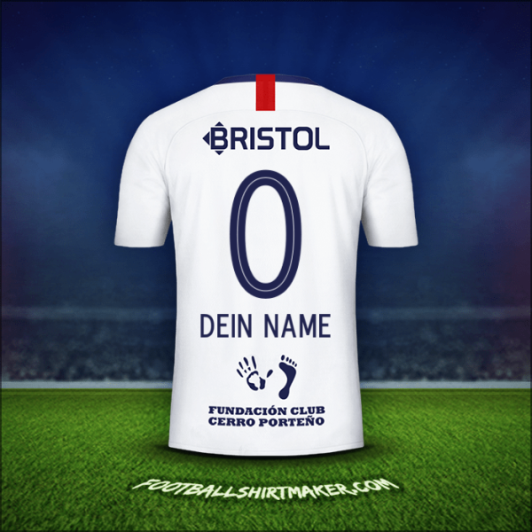 Trikot Club Cerro Porteño 2019 Auswärts -  dein name - 0