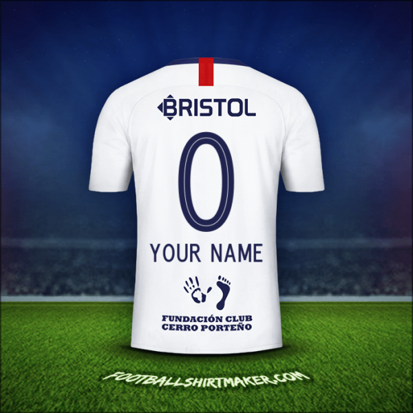 Jersey Club Cerro Porteño 2019 Away -  your name - 0