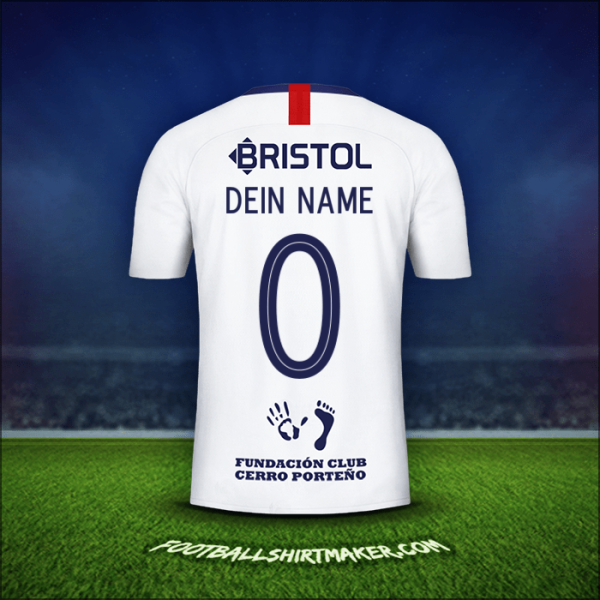 Trikot Club Cerro Porteño Libertadores 2019 Auswärts -  dein name - 0