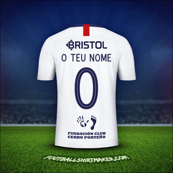 Camisola Club Cerro Porteño Libertadores 2019 Alternativa -  o teu nome - 0