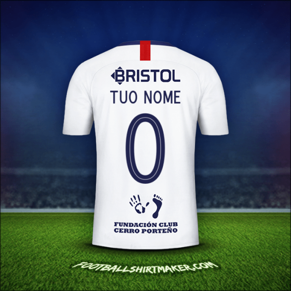 Maglia Club Cerro Porteño Libertadores 2019 Seconda -  tuo nome - 0