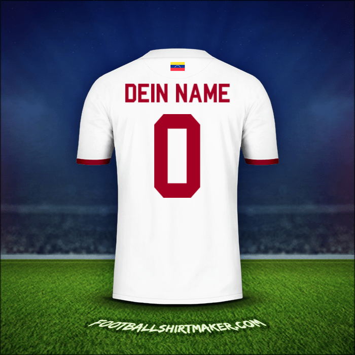 Trikot Venezuela 2019/2021 Auswärts -  dein name - 0