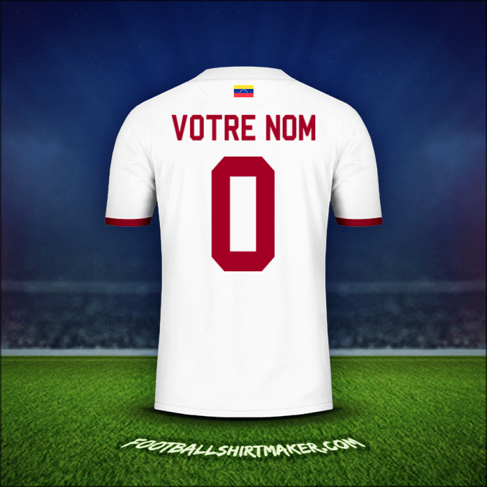 Maillot Venezuela 2019/2021 Extérieur -  votre nom - 0