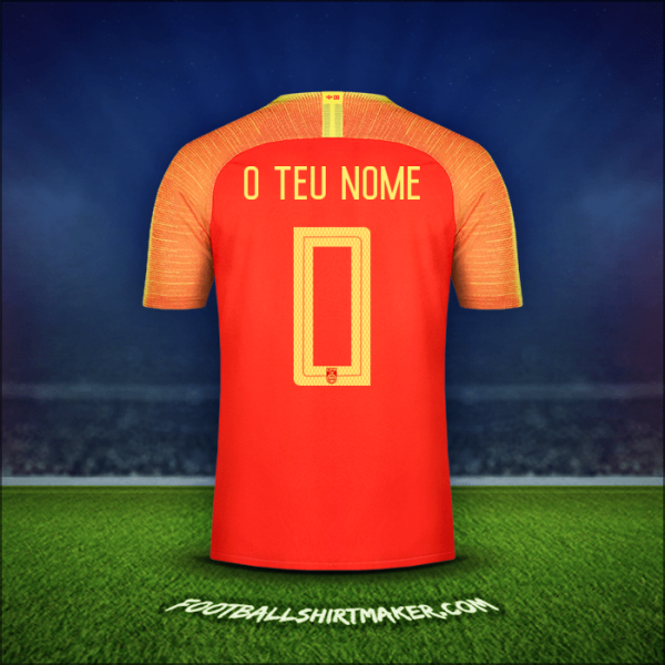 Camisola China 2018/19 -  o teu nome - 0