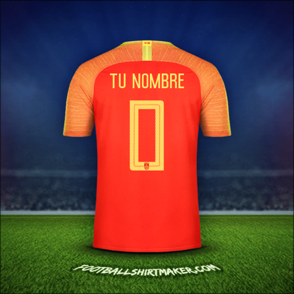 Camiseta China 2018/19 -  tu nombre - 0