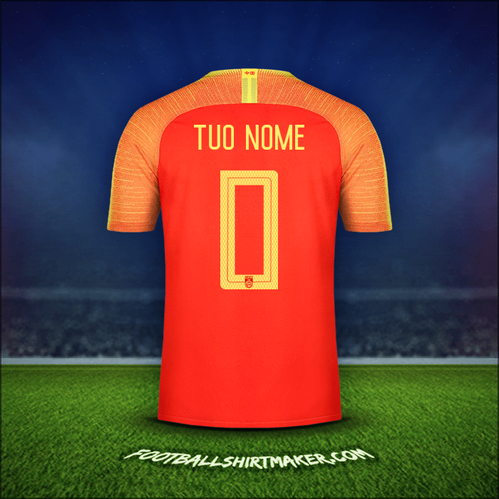 Maglia Cina 2018/19 -  tuo nome - 0