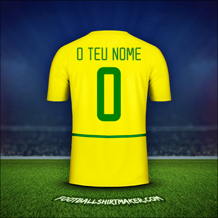 Camisola Brasil 2002/04 -  o teu nome - 0