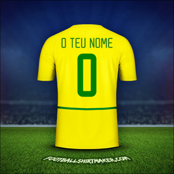 Camisola Brasil 2002/04 -  o teu nome - 0