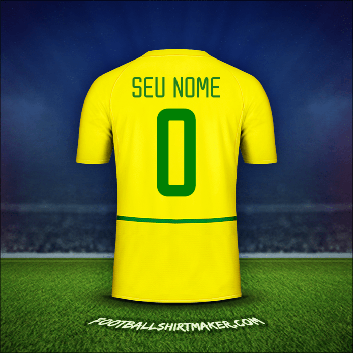 Camisa Brasil 2002/04 -  seu nome - 0