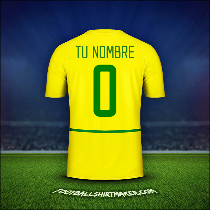 Camiseta Brasil 2002/04 -  tu nombre - 0