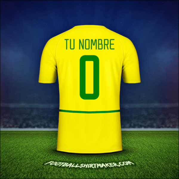 Camiseta Brasil 2002/04 -  tu nombre - 0