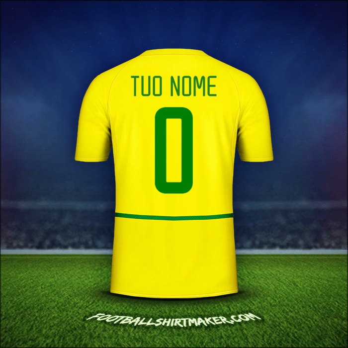 Maglia Brasile 2002/04 -  tuo nome - 0