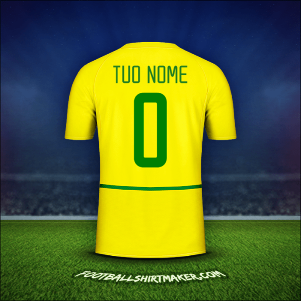 Maglia Brasile 2002/04 -  tuo nome - 0