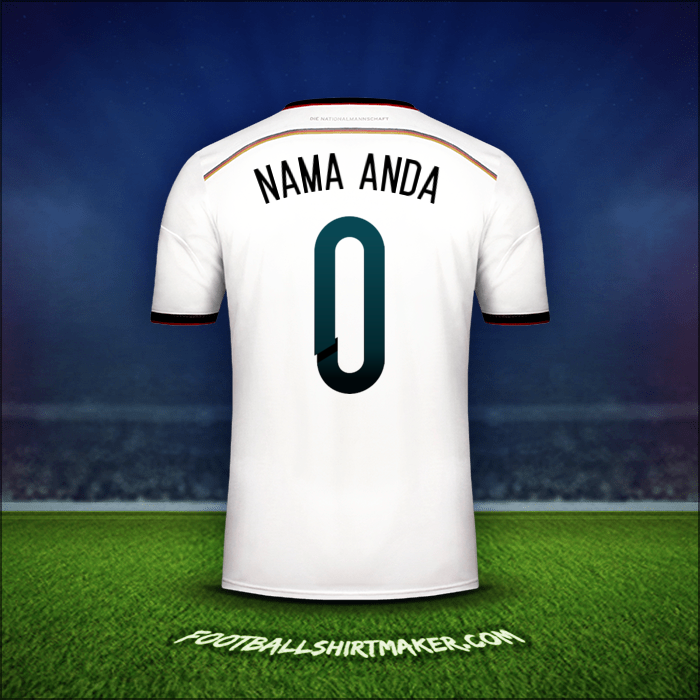 Jersey Jerman 2014 -  nama anda - 0