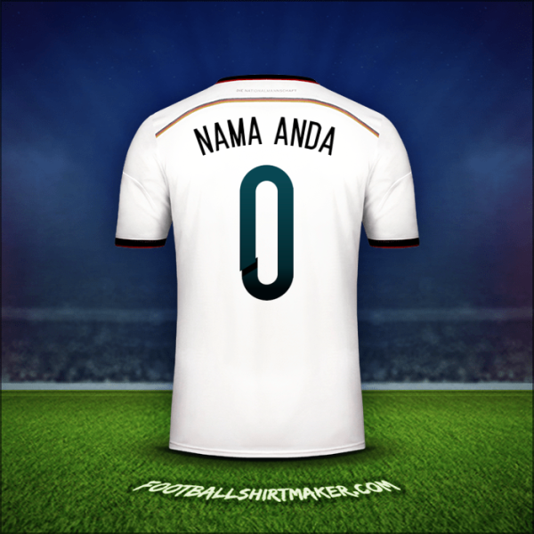 Jersey Jerman 2014 -  nama anda - 0