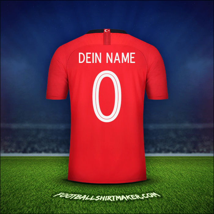 Trikot Türkei 2018/19 -  dein name - 0