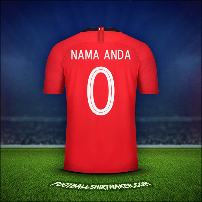Jersey Turki 2018/19 -  nama anda - 0