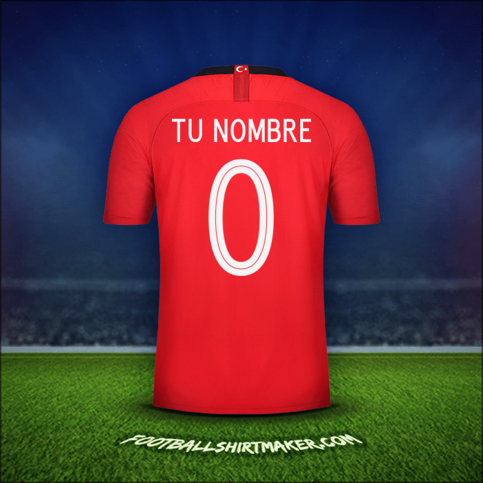 Camiseta Turquia 2018/19 -  tu nombre - 0