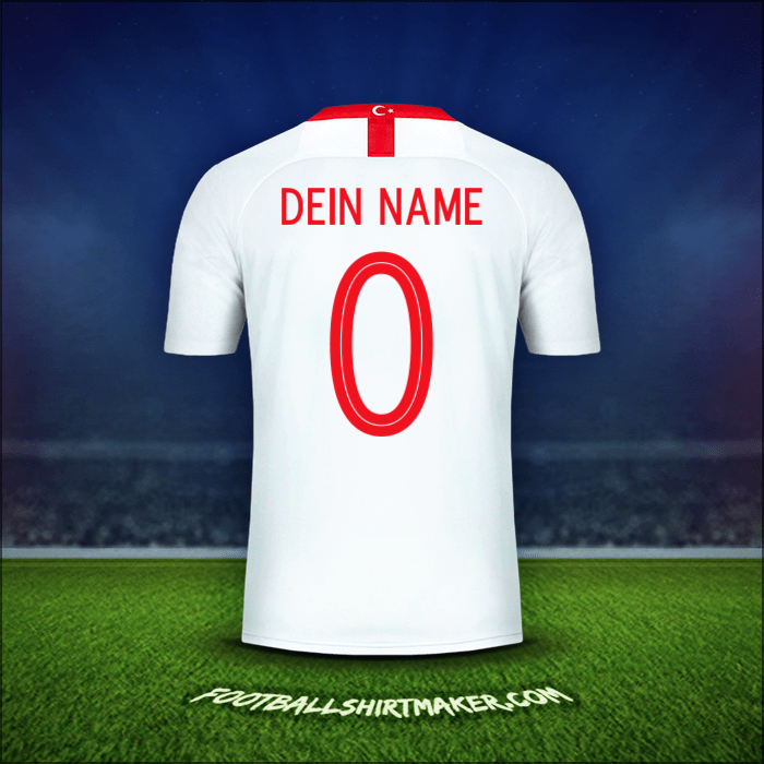 Trikot Türkei 2018/19 Auswärts -  dein name - 0